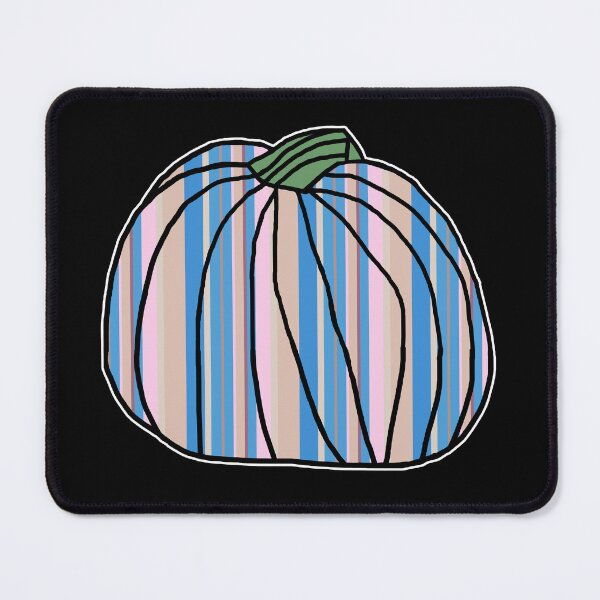 Item preview, Big Light Blue Stripes Pumpkin designed and sold by ellenhenry.