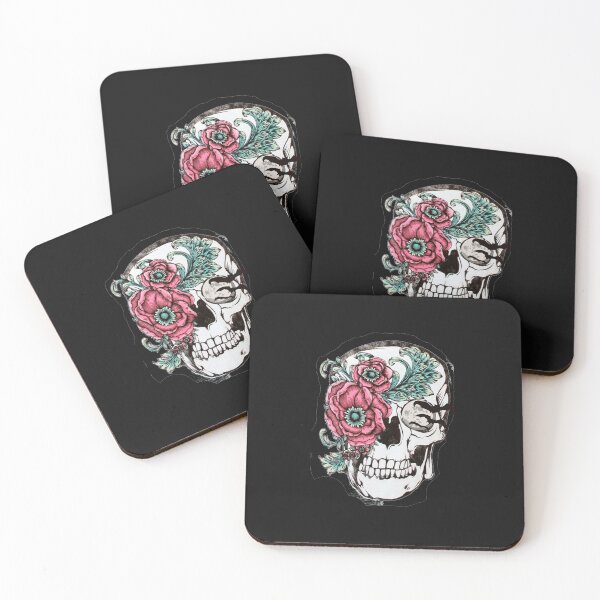 Item preview, Roses and crows with skull designed and sold by MuseNova.