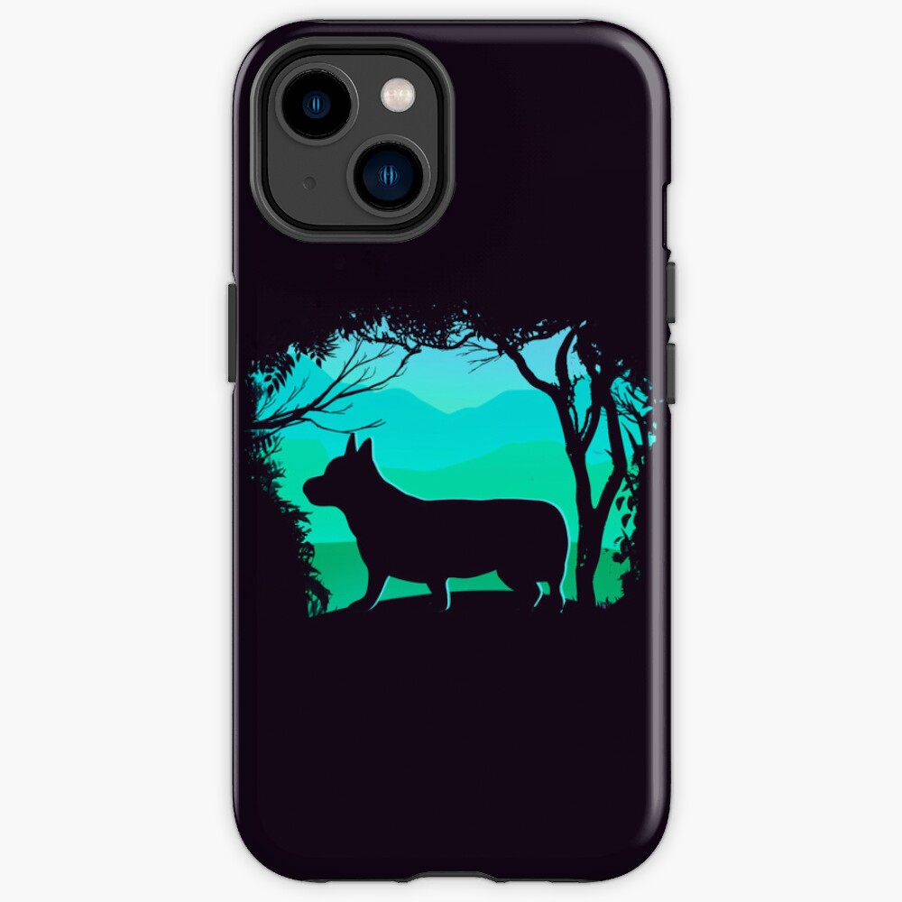 Corgi Forest Silhouette iPhone Case