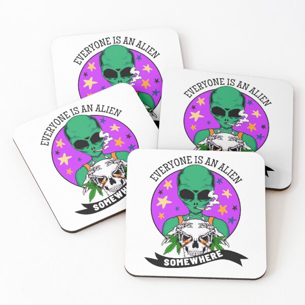 Item preview, Aliens Are Everywhere - alien with skeleton designed and sold by bsrishika.