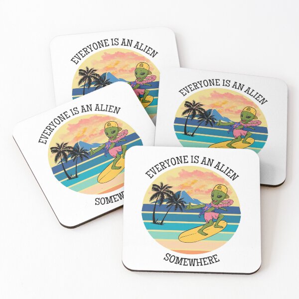 Item preview, Aliens Are Everywhere - Alien Surfing designed and sold by bsrishika.