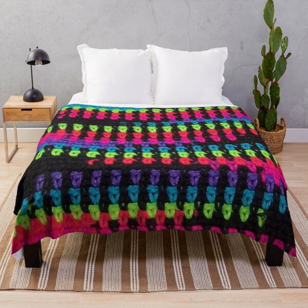 Item preview, Crochet Photo Multicolor and Black Moss Stitch designed and sold by DianeBP.