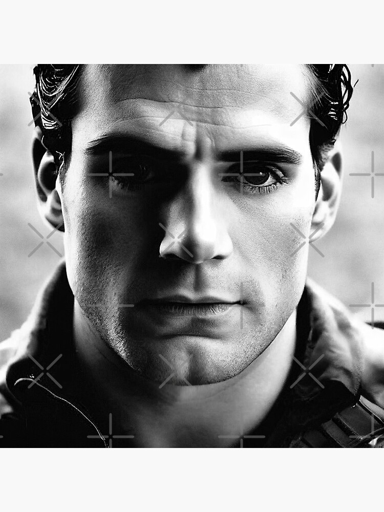 Henry Cavill b&w portrait Poster