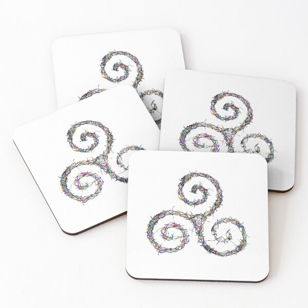 Item preview, Multicolored Triskelion - The mental, physical and spiritual in continual transformation designed and sold by H Jonas.