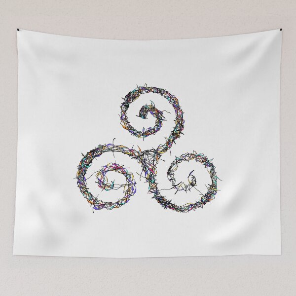 Item preview, Multicolored Triskelion - The mental, physical and spiritual in continual transformation designed and sold by H Jonas.