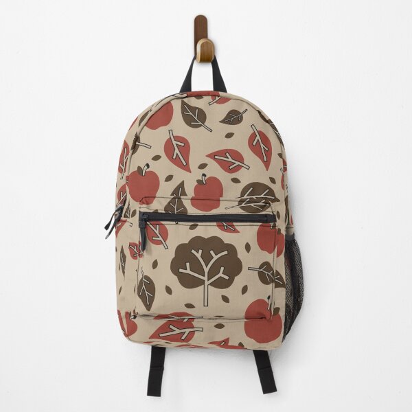 Item preview, Apples and Leaves Autumn Line Pattern (Tan and Red) designed and sold by Geo De la Cruz.