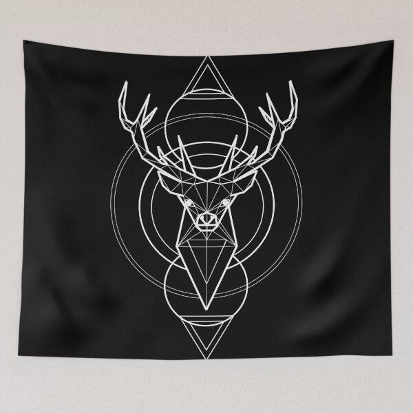 Item preview, Geometric Stag White designed and sold by ErinJain.