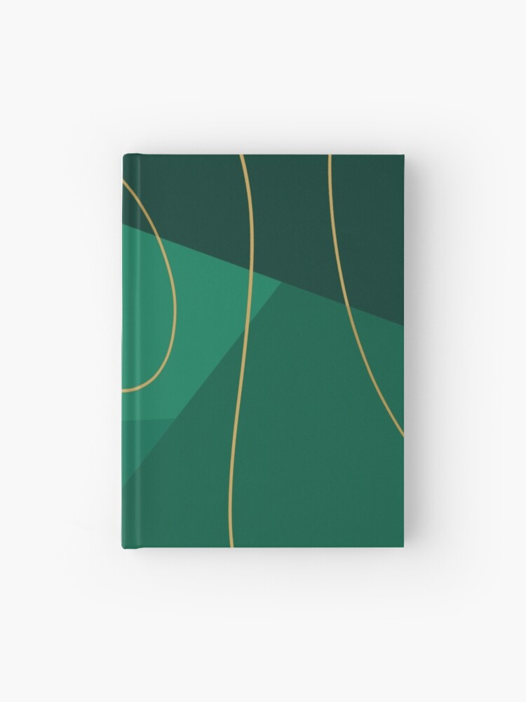 Emerald green abstract art Wrapping Paper by trajeado14
