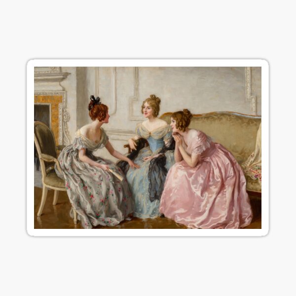 Item preview, Victorian Women, Gossip Girls, Vintage Art designed and sold by vintagevivian.