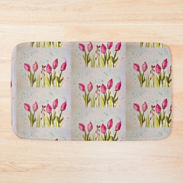 Item preview, Vibrant pink flower buds.  designed and sold by watercolorsLiz.