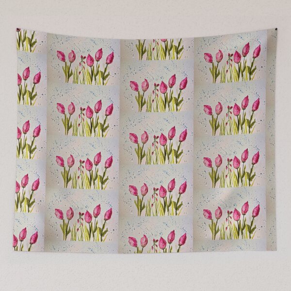 Item preview, Vibrant pink flower buds.  designed and sold by watercolorsLiz.