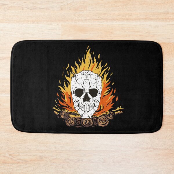 Item preview, Skull cat Halloween gift. This design is perfect for people who love skull fire, Halloween and cats designed and sold by STDesign⭐⭐⭐⭐⭐.