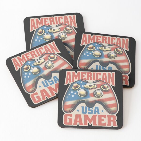 Item preview, Gamer 4th Of July American Flag Video Game Boys Kids Teens designed and sold by 1White-Rabbit.