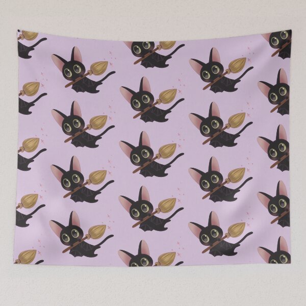 Item preview, Cat Bat on a Broom designed and sold by Larissa Melnik.