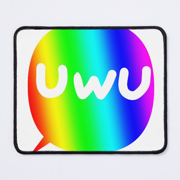 Item preview, Rainbow Chat bubble UwU designed and sold by Nyamelon.