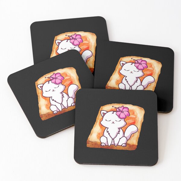 Item preview, Cat Flower Toast designed and sold by The Love Quill.