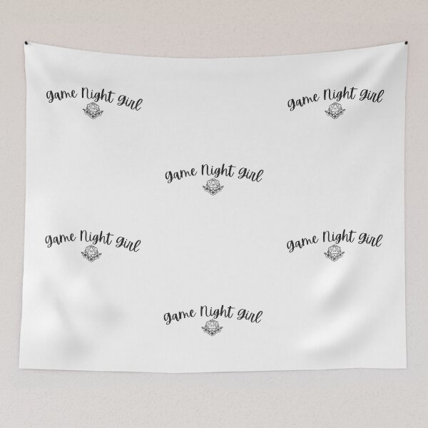 Item preview, Game Night Girl with 20 Sided Die designed and sold by gamenighttees.