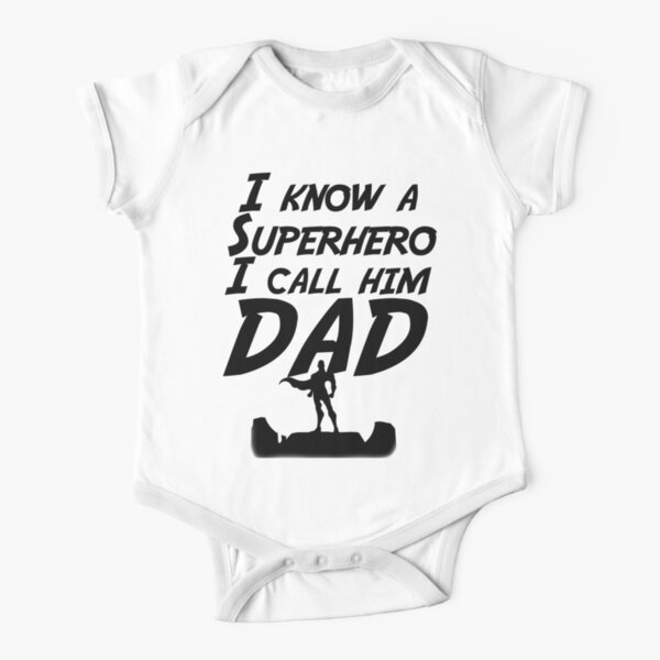 Superhero Dad Short Sleeve Baby One-Piece
