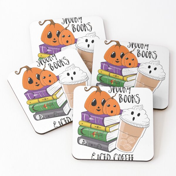 Item preview, Spooky Books & Iced Coffee designed and sold by eviebookish.