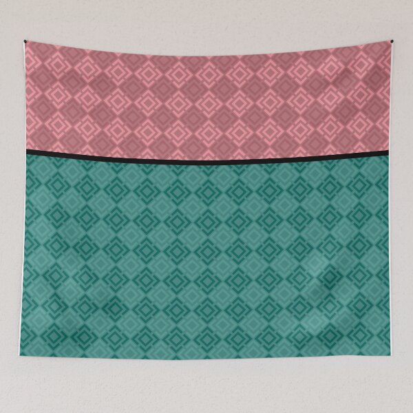 Item preview, Pink , turquoise ,geometric designed and sold by fuzzyfox.