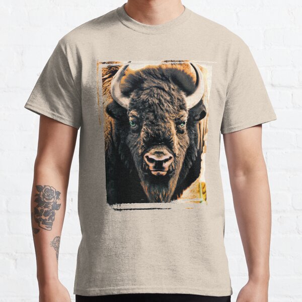 Majestic Head and Mane of the One and Only American Bison (aka Buffalo) Classic T-Shirt