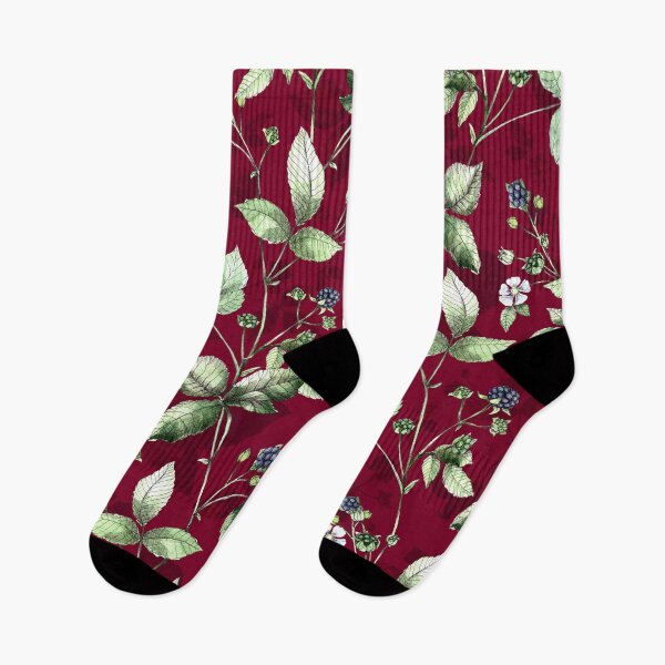Item preview, Blackberry blooms on burgundy designed and sold by FGCART.