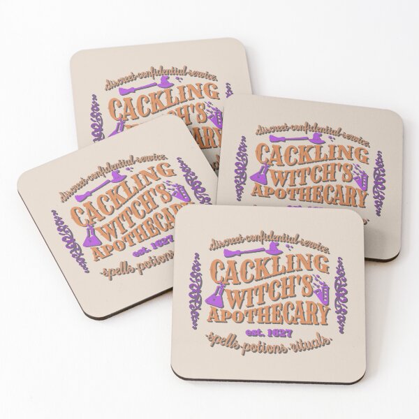 Item preview, Cackling Witch's Apothecary, Cool Halloween Design, One Of Matching Four Colorful Shadow  designed and sold by TrulyEpoque.
