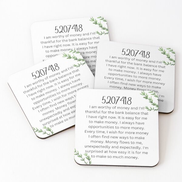 Item preview, Money Affirmations For Manifesting and Grabovoi Numbers  designed and sold by Highon444.