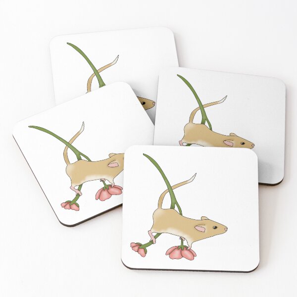 Item preview, Cute golden gerbil on a flower designed and sold by Becky-Marie.