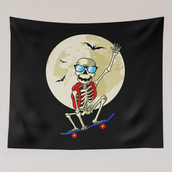 Item preview, Skeleton Skateboarding halloween Skateboard designed and sold by Ibu83.