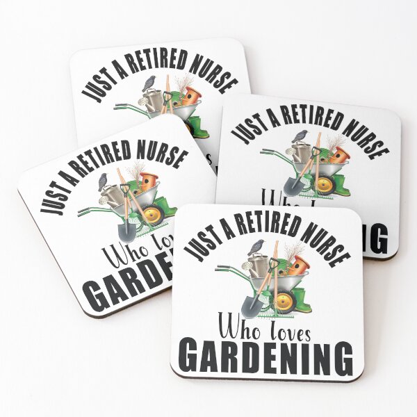 Item preview, Just a retired nurse who loves gardening designed and sold by TaraGbear.