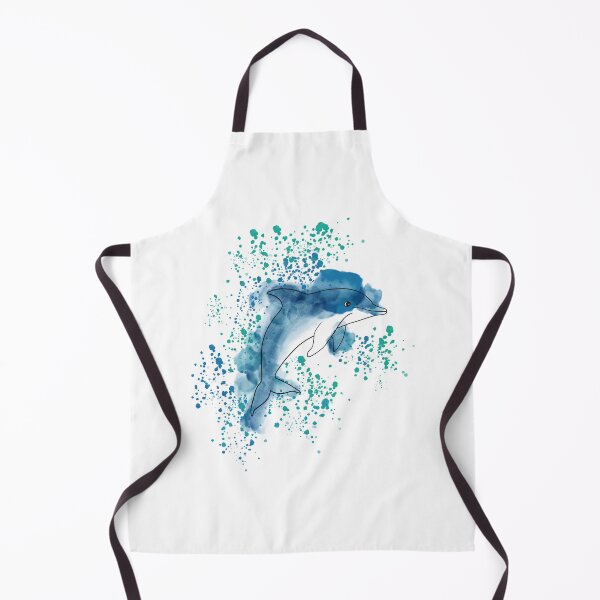 Item preview, Splashing watercolor blue Dolphin designed and sold by atedesigns.