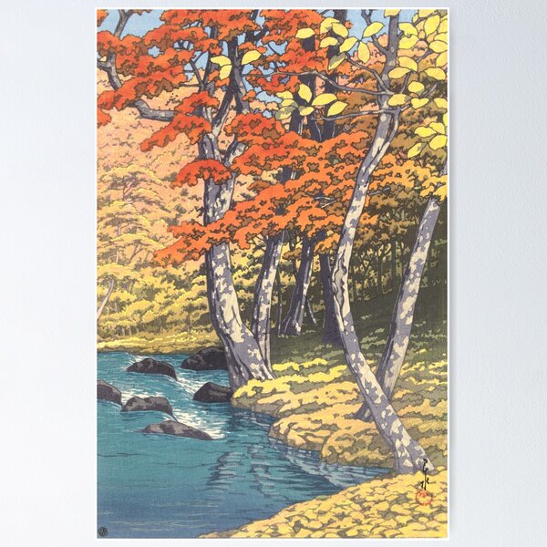 Item preview, Autumn in Oirase by Kawase Hasui, 1933 designed and sold by Vintage Wall Art.