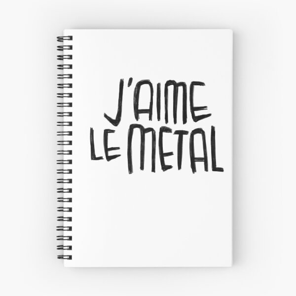 Item preview, Metal Music, J'aime Le Metal designed and sold by badlydrawnbabe.