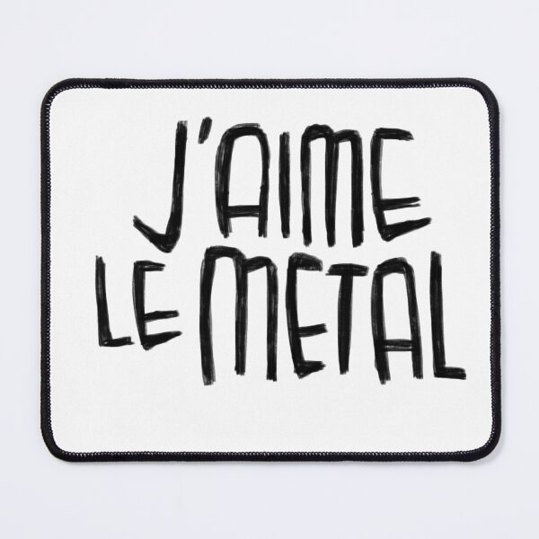 Item preview, Metal Music, J'aime Le Metal designed and sold by badlydrawnbabe.