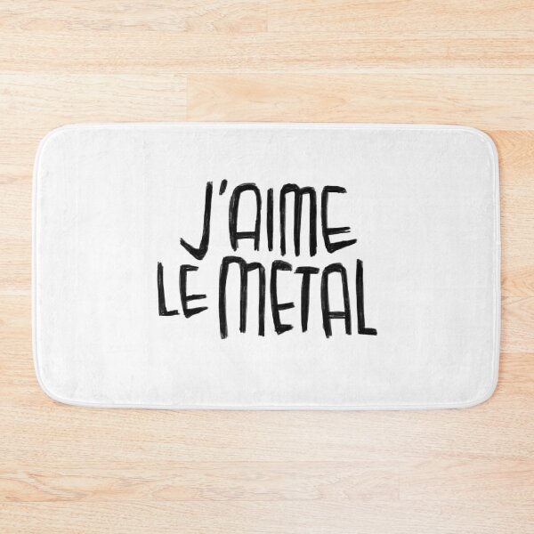 Item preview, Metal Music, J'aime Le Metal designed and sold by badlydrawnbabe.