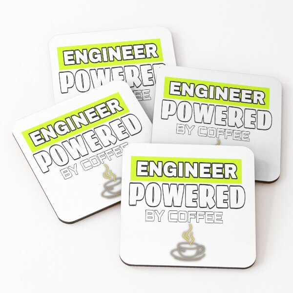 Item preview,  engineer powered by coffee designed and sold by sparkzeno.