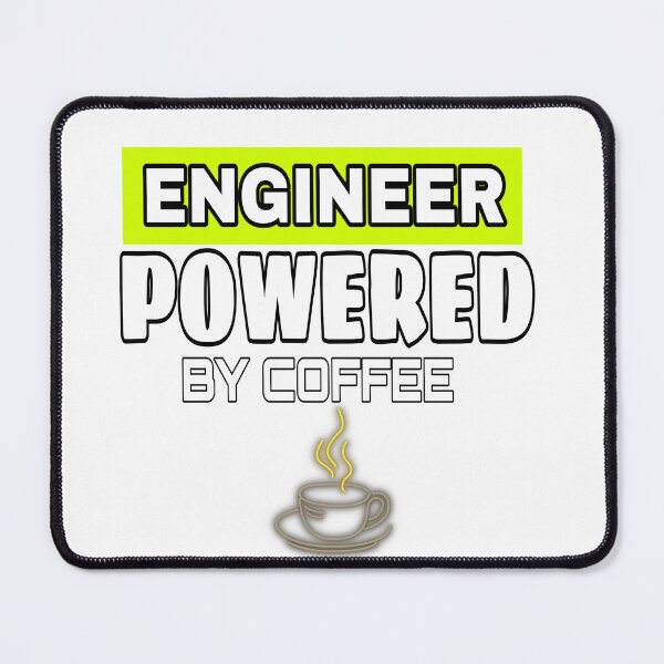 Item preview,  engineer powered by coffee designed and sold by sparkzeno.