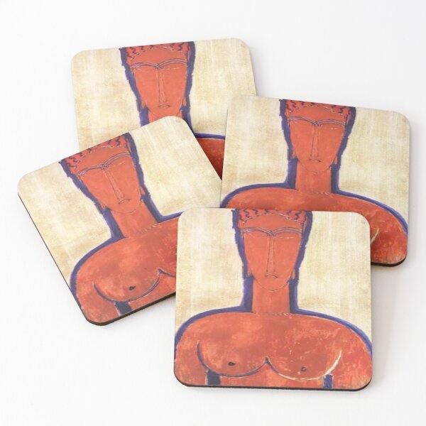 Aperçu de l'œuvre A red bust - Amedeo Modigliani créée et vendue par MARWA-STORE.