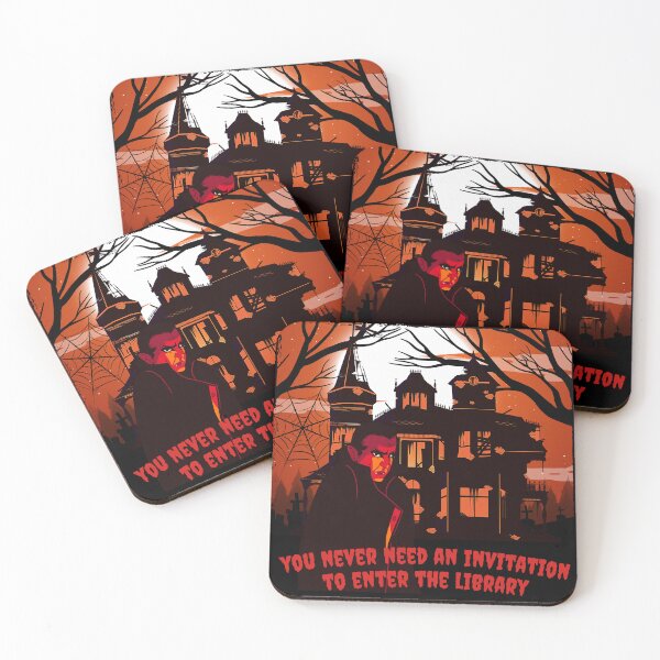 Item preview, You Never Need an Invitation to Enter the Library (all monsters welcome) designed and sold by Cucubert.