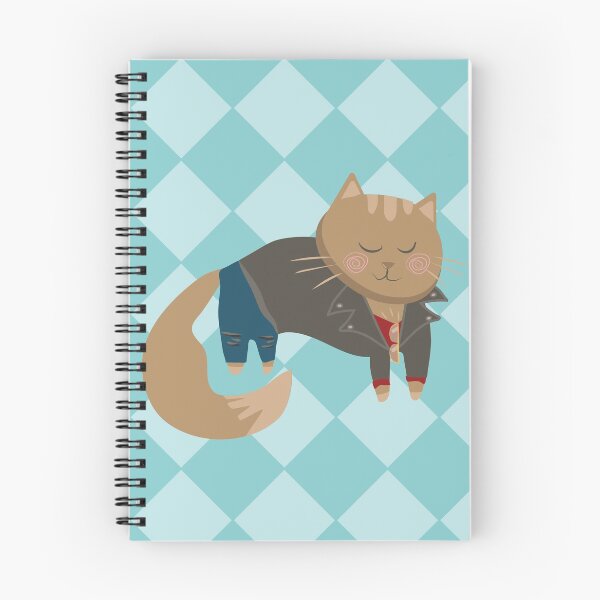 Item preview, Robert Small Cat Notebook (Dream Daddy) designed and sold by nuwandafoer.