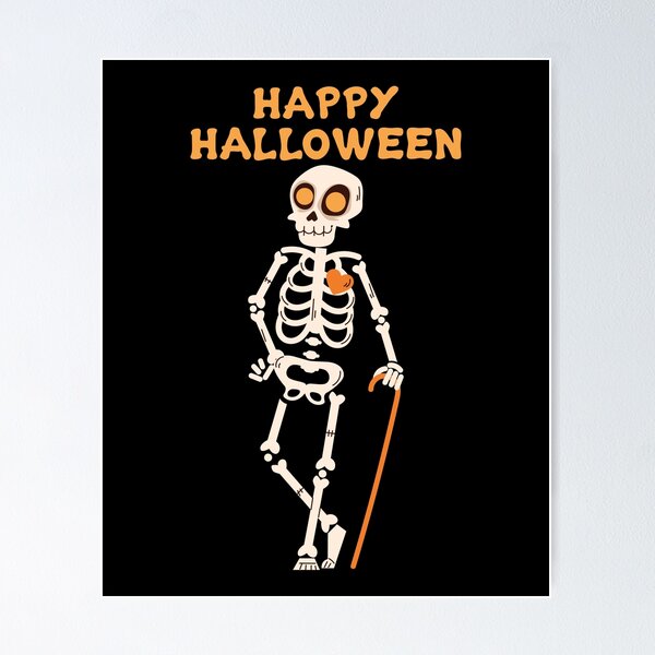 Aperçu de l'œuvre Joyeux Halloween Squelette Costume créée et vendue par CoolThingss.