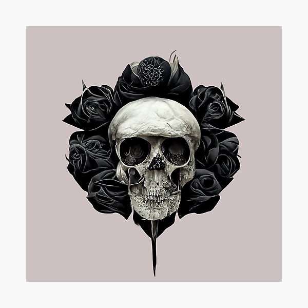 winter skull Photographic Print