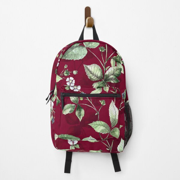 Item preview, Blackberry blooms on burgundy designed and sold by FGCART.