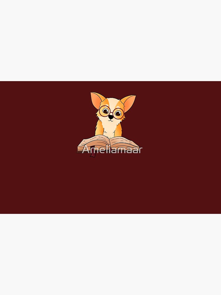 Corgi reads a book by Ameliamaar