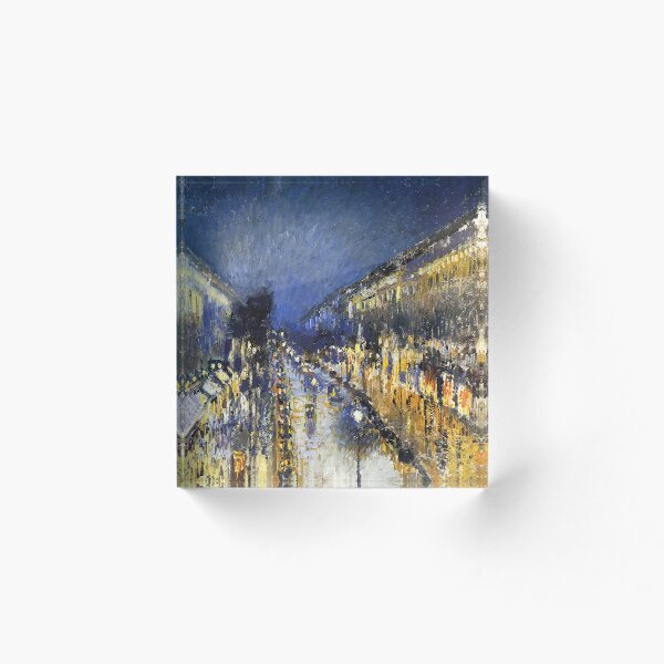 Item preview, Camille Pissarro - The Boulevard Montmartre at Night designed and sold by MARWA-STORE.