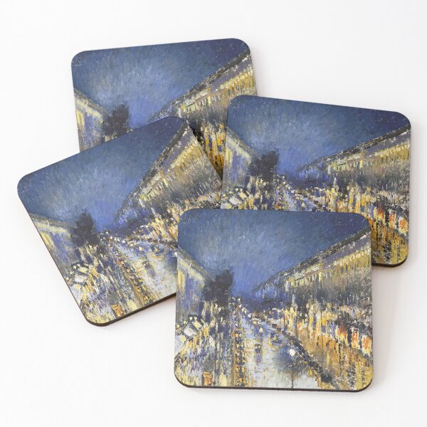 Item preview, Camille Pissarro - The Boulevard Montmartre at Night designed and sold by MARWA-STORE.