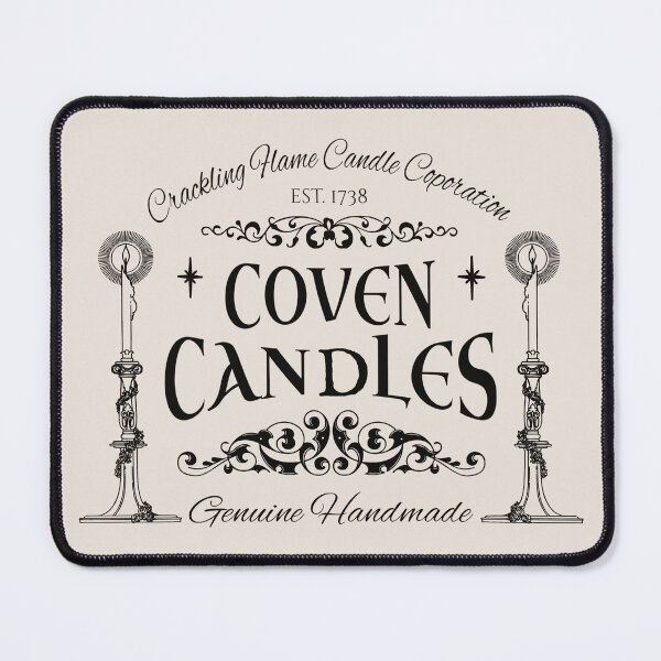 Item preview, Coven Candles, Cool Halloween Design, One Of Matching Four Cream Color designed and sold by TrulyEpoque.