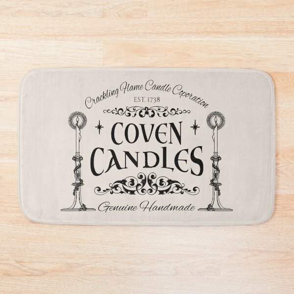 Item preview, Coven Candles, Cool Halloween Design, One Of Matching Four Cream Color designed and sold by TrulyEpoque.