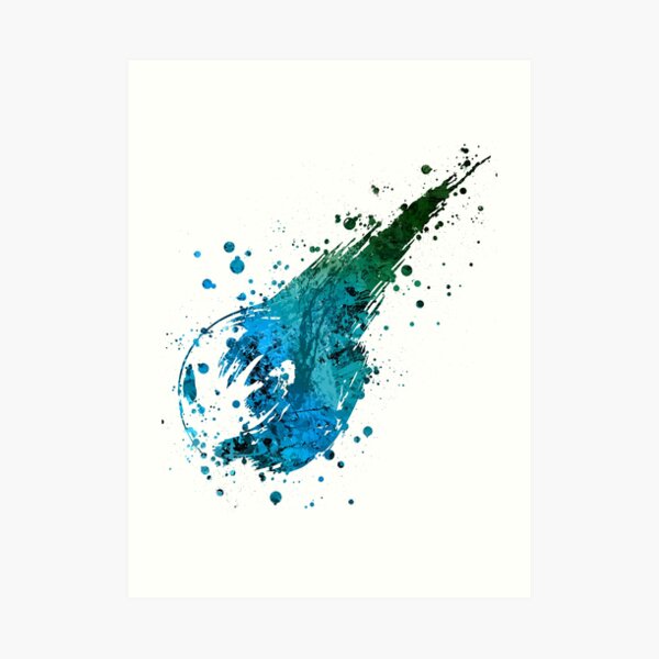 Final Fantasy (Lite) Splatter Art Print